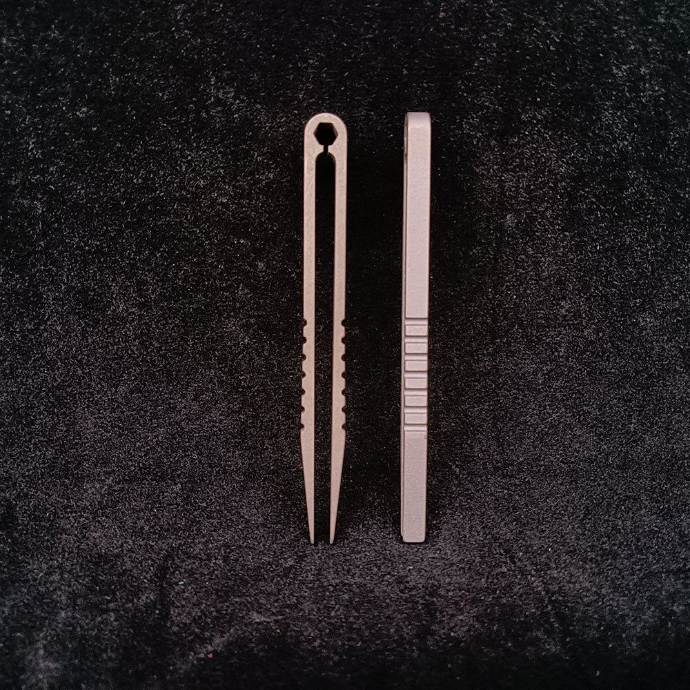 Pinzas portátiles de aleación de titanio, herramienta de reparación artesanal, mini llavero EDC