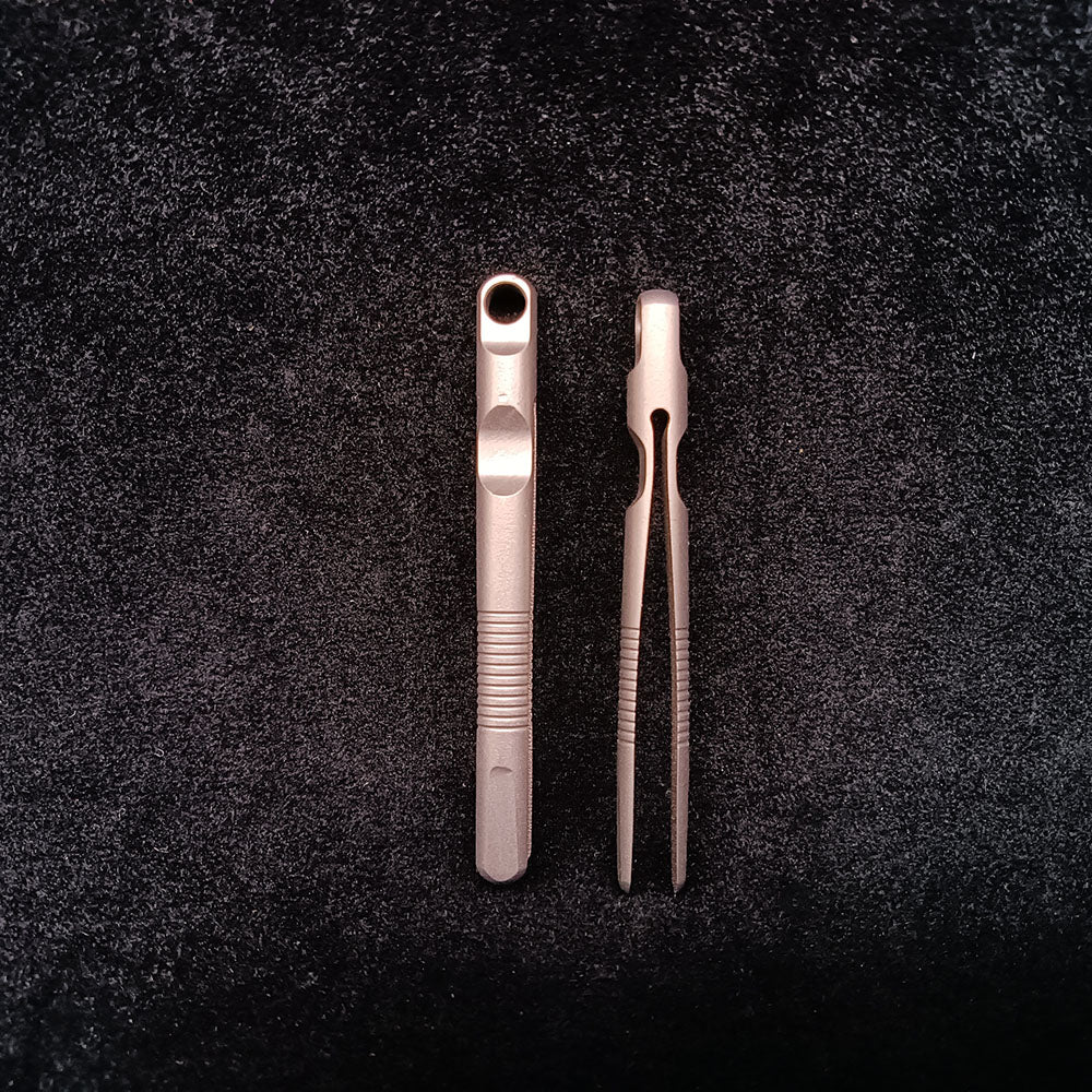 Pinzas portátiles de aleación de titanio, herramienta de reparación artesanal, mini llavero EDC