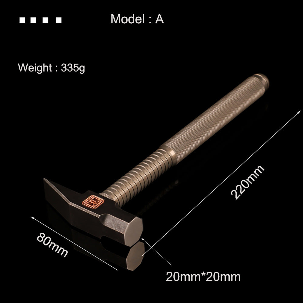 440C Stahl Metallbearbeitung Hammer Aluminium legierung Griff EDC Hand Handwerk DIY Werkzeug