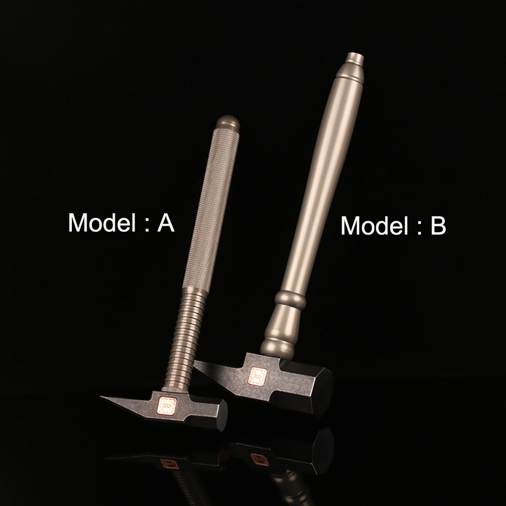 440C Stahl Metallbearbeitung Hammer Aluminium legierung Griff EDC Hand Handwerk DIY Werkzeug