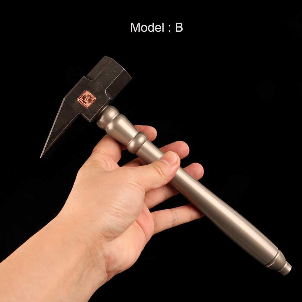 440C Stahl Metallbearbeitung Hammer Aluminium legierung Griff EDC Hand Handwerk DIY Werkzeug