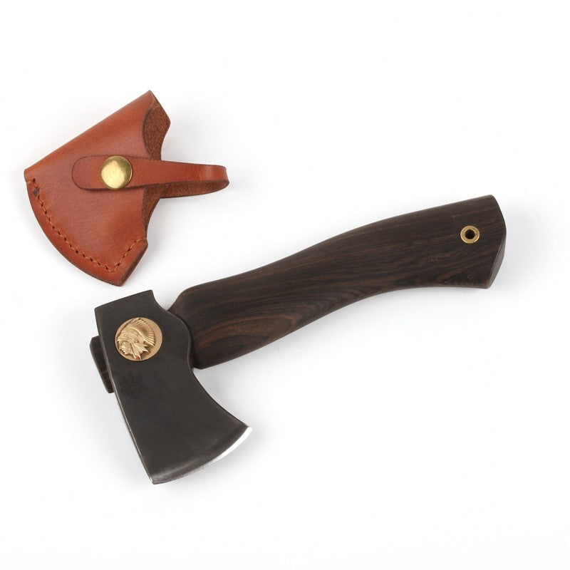 Mini Indians Style Tomahawk Outdoor EDC Axe Hand Tool Ebony Handle 440C Steel