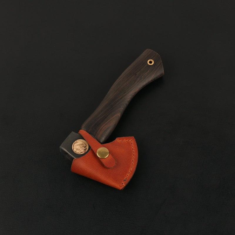 Mini Indians Style Tomahawk Outdoor EDC Axe Hand Tool Ebony Handle 440C Steel