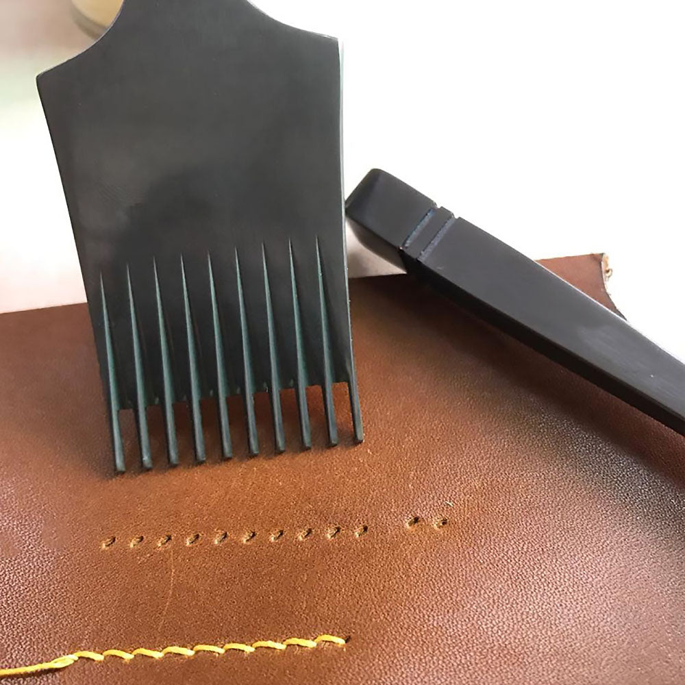 French Style leather Craft Black Color Pricking Irons Stitching Lacing Punch Chisel Tool Baver & Beagle Co-Branded