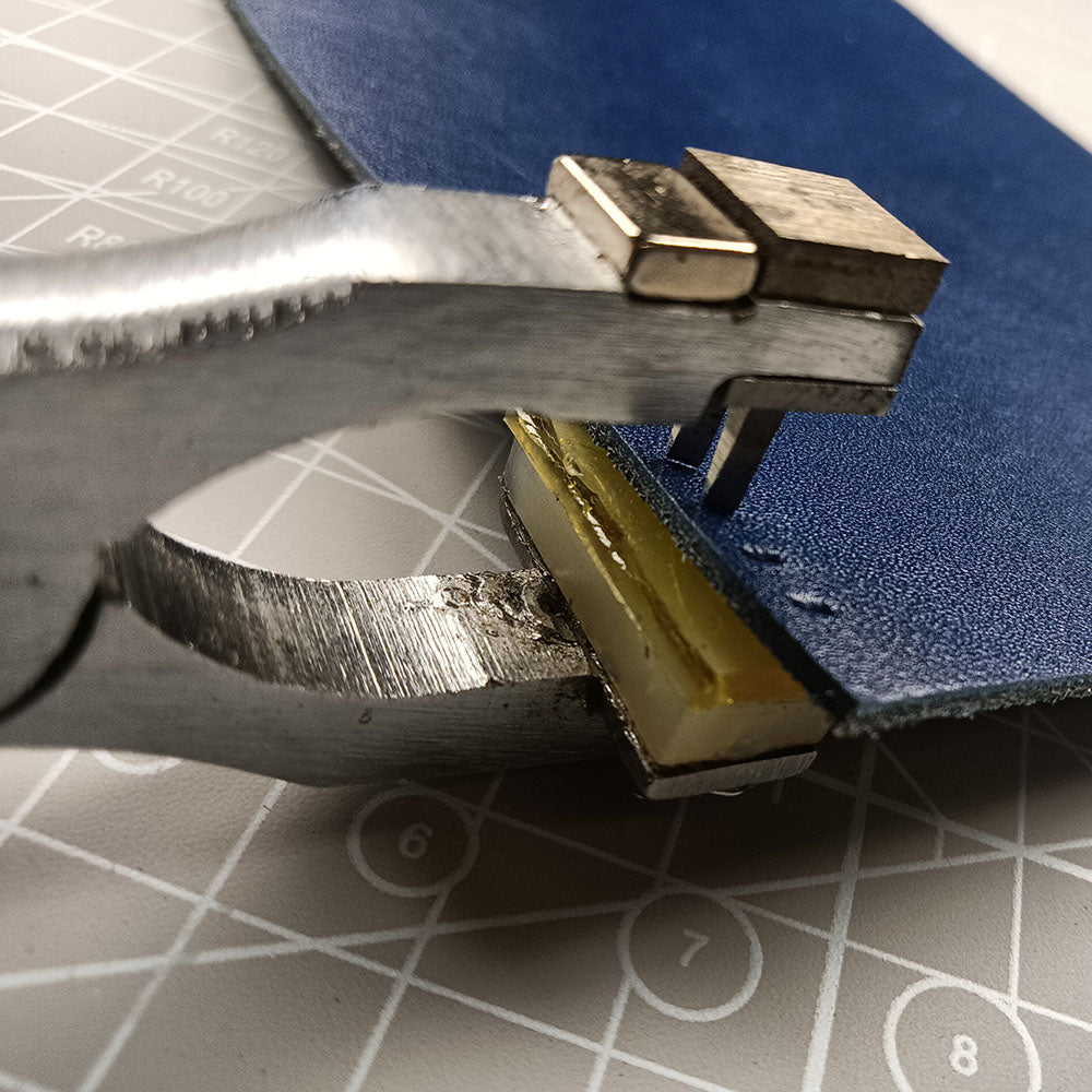 4MM Leathercraft Mute Pricking Iron Diamond/Rhombus Stitching Piler Angle Chisels Leather Nippers