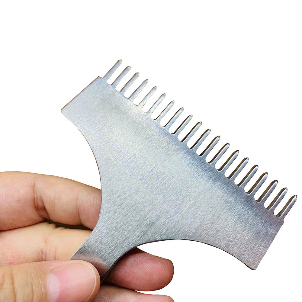 Baver Leather Craft Diamond Shape Pricking Iron 3/4/5/6MM 20Prongs Stitching Punch Chisel Hand Tools High Quality Handcraft Sewing DIY
