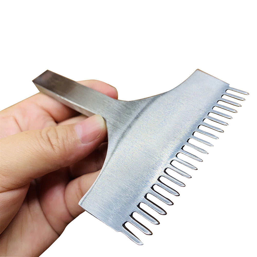 Baver Leather Craft Diamond Shape Pricking Iron 3/4/5/6MM 20Prongs Stitching Punch Chisel Hand Tools High Quality Handcraft Sewing DIY
