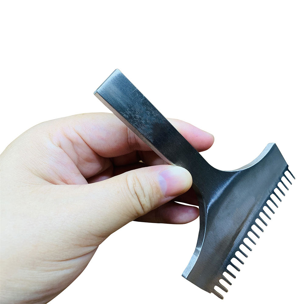 Baver Leather Craft Diamond Shape Pricking Iron 3/4/5/6MM 20Prongs Stitching Punch Chisel Hand Tools High Quality Handcraft Sewing DIY