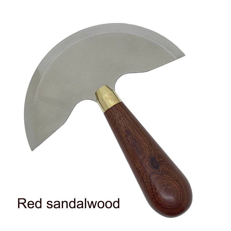 Professional half round blade leathercraft knife wood handle skiving cutter Tool
