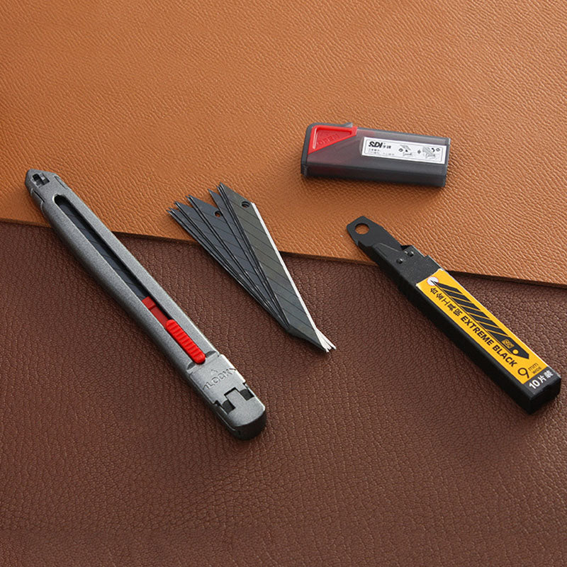 Lederhandwerk Allzweckmesser, auswechselbare, feststellbare Klinge, Schälschneider, DIY-Werkzeuge