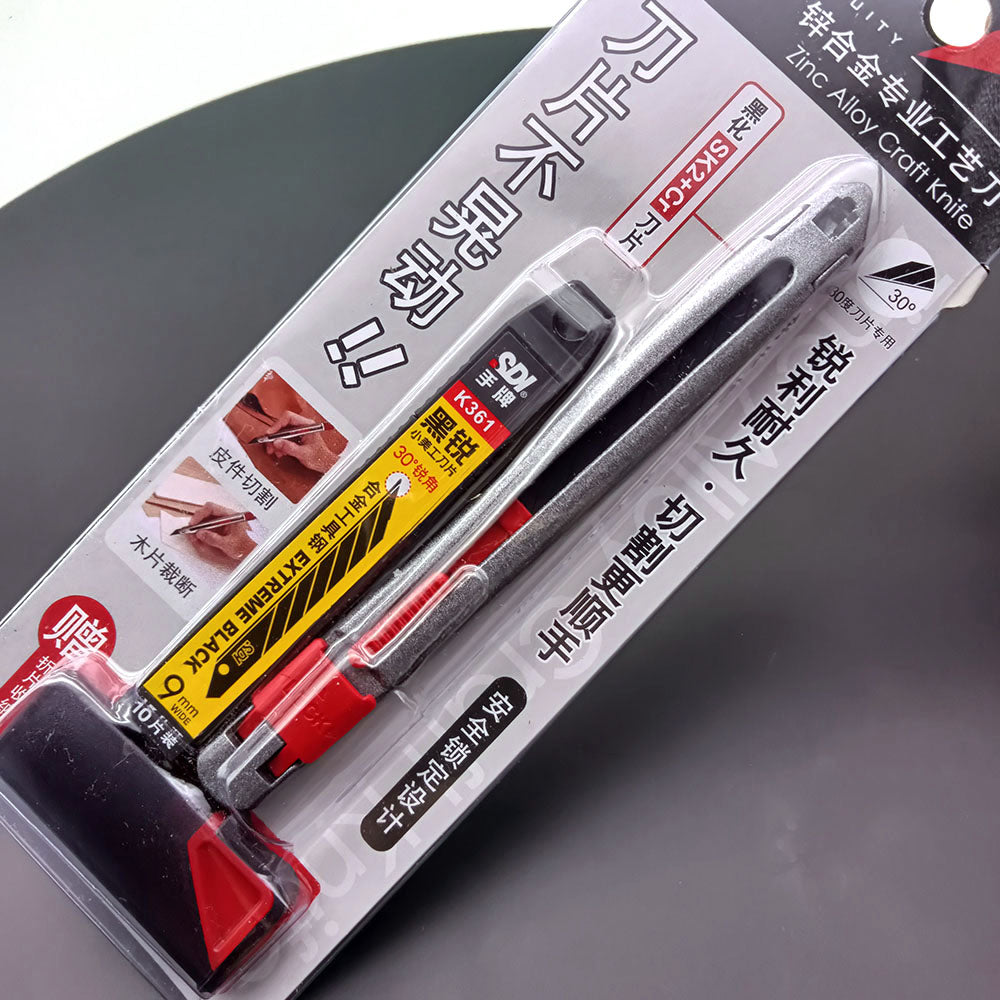 Lederhandwerk Allzweckmesser, auswechselbare, feststellbare Klinge, Schälschneider, DIY-Werkzeuge