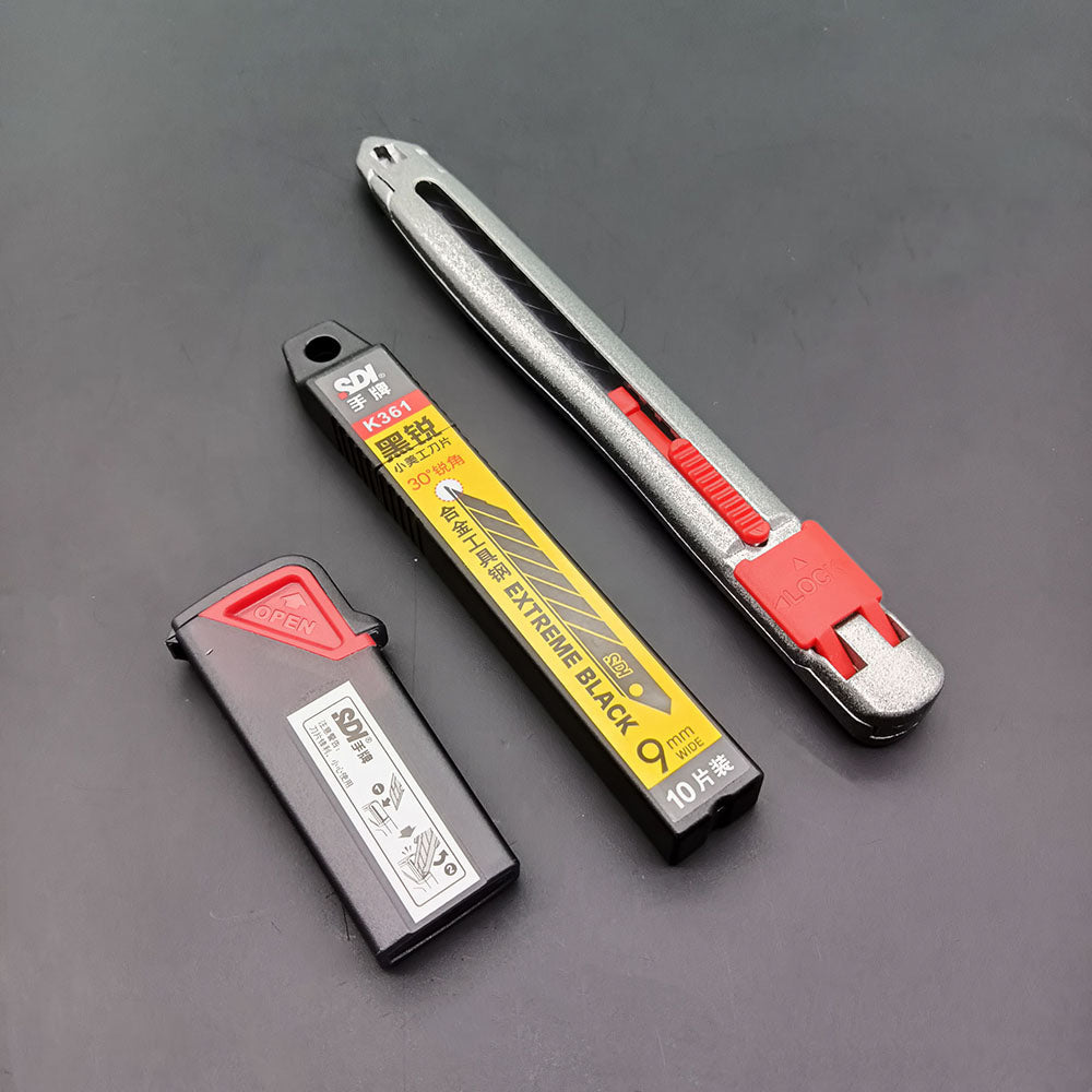 Lederhandwerk Allzweckmesser, auswechselbare, feststellbare Klinge, Schälschneider, DIY-Werkzeuge