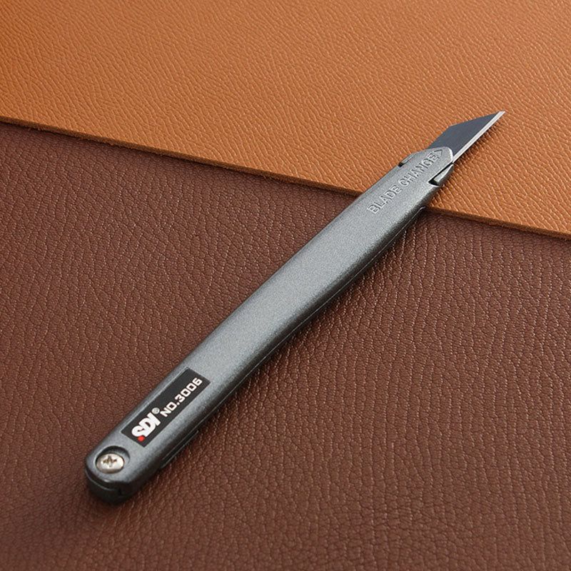 Lederhandwerk Allzweckmesser, auswechselbare, feststellbare Klinge, Schälschneider, DIY-Werkzeuge