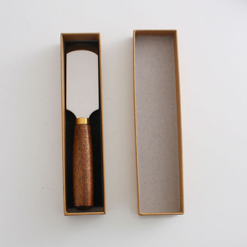 Leather Craft Walnut Wooden Handle Japanese Style Cutter Skiving Knife Tool