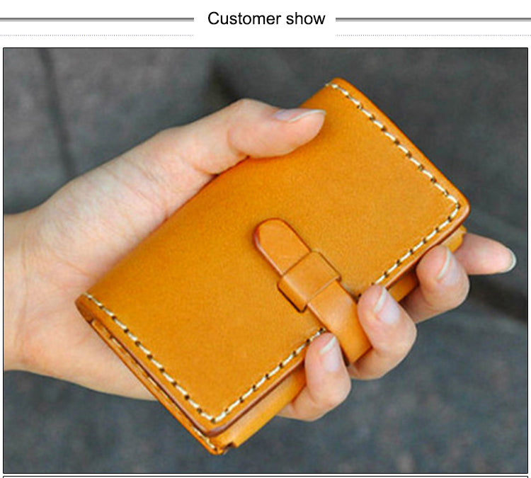 Acrylic Leathercraft Template Pattern For Business Card Holder Bag Handmade DIY