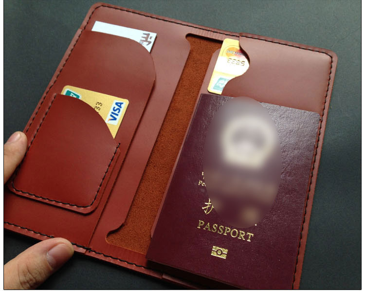 Plantilla de acrílico para billetera larga, porta pasaporte, patrón para artesanía en cuero, plantilla BBX-08