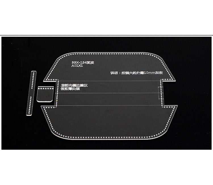 Acryl Stifteetui Bleistifttasche Vorlage Leder Handwerk Muster Modell Schablone BBX-154
