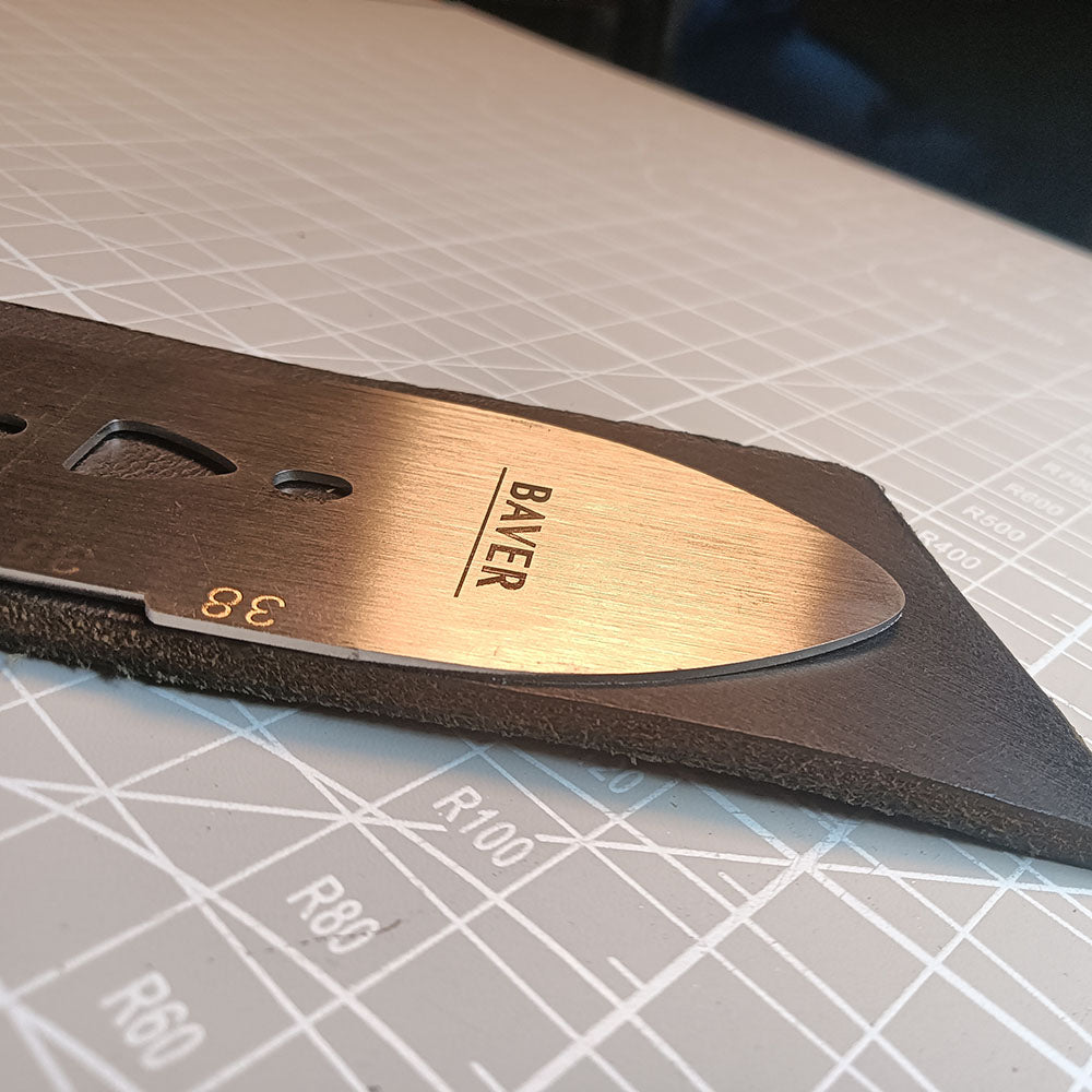 LeatherCraft Gürtelstanzer, Lochabstandsschablone mit Bogenfilet-Designlineal-Set, US