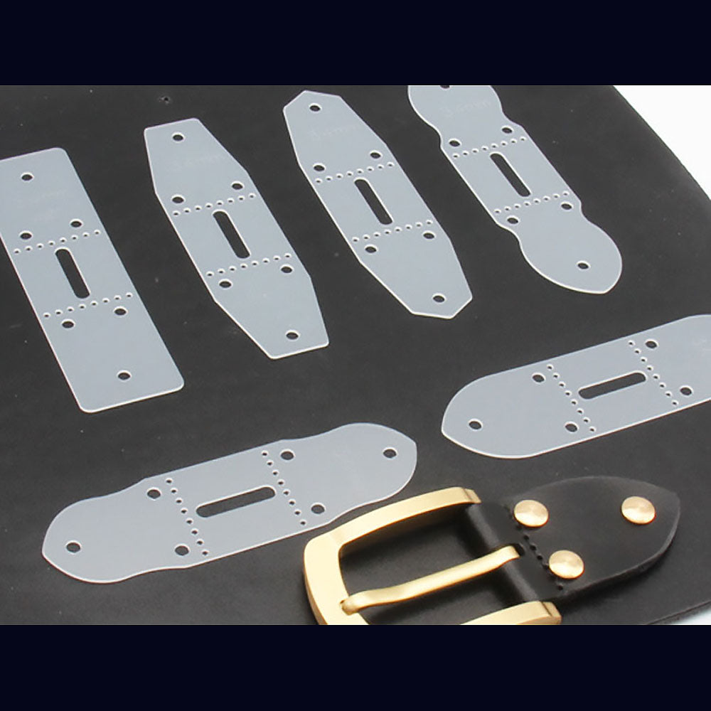 LeatherCraft Gürtelschnalle Verbindung Positionierung Stanzen Templater DIY Lineal Set