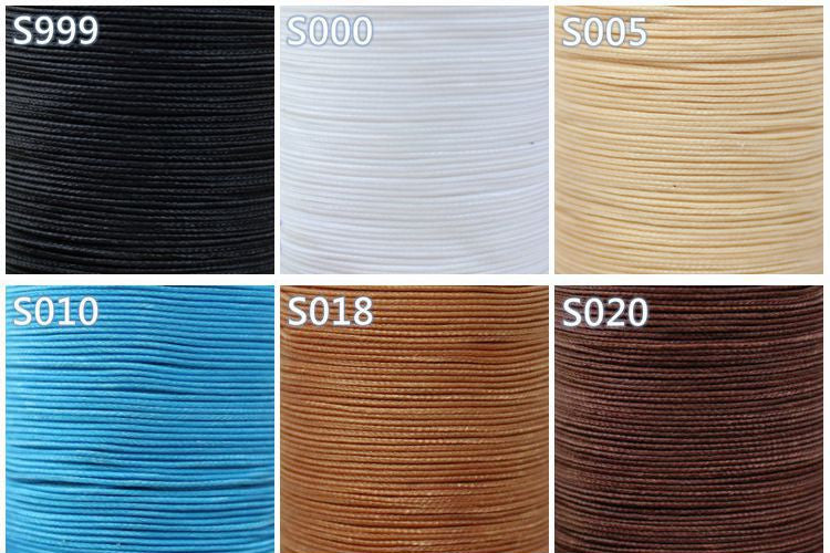 Hilo encerado profesional de 3 hebras, 0,55 mm, 114 m, para coser a mano artículos de cuero
