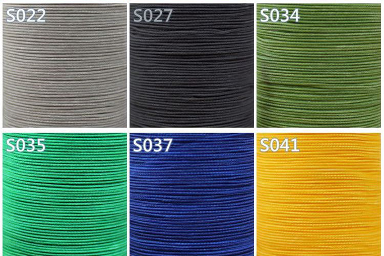 Hilo encerado profesional de 3 hebras, 0,55 mm, 114 m, para coser a mano artículos de cuero