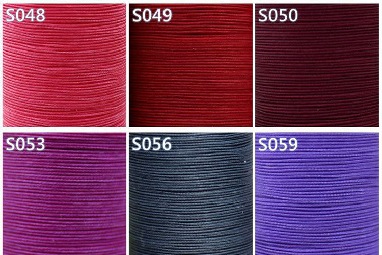 Hilo encerado profesional de 3 hebras, 0,55 mm, 114 m, para coser a mano artículos de cuero