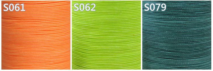 Hilo encerado profesional de 3 hebras, 0,55 mm, 114 m, para coser a mano artículos de cuero