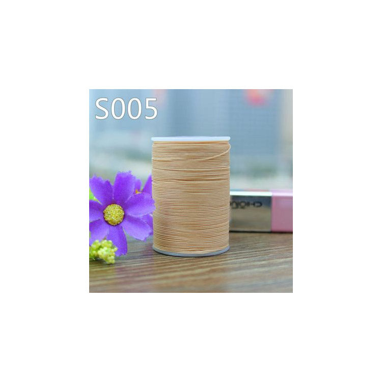 Hilo encerado profesional de 3 hebras, 0,55 mm, 114 m, para coser a mano artículos de cuero