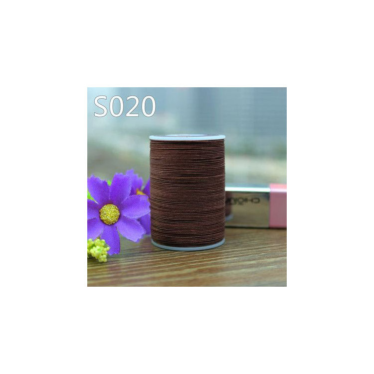 Hilo encerado profesional de 3 hebras, 0,55 mm, 114 m, para coser a mano artículos de cuero
