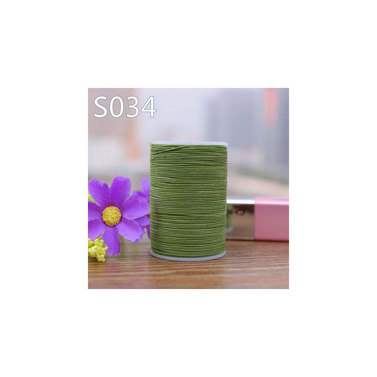 Hilo encerado profesional de 3 hebras, 0,55 mm, 114 m, para coser a mano artículos de cuero