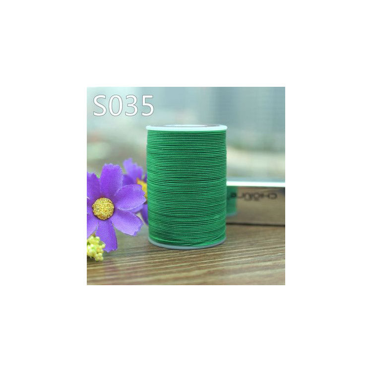 Hilo encerado profesional de 3 hebras, 0,55 mm, 114 m, para coser a mano artículos de cuero