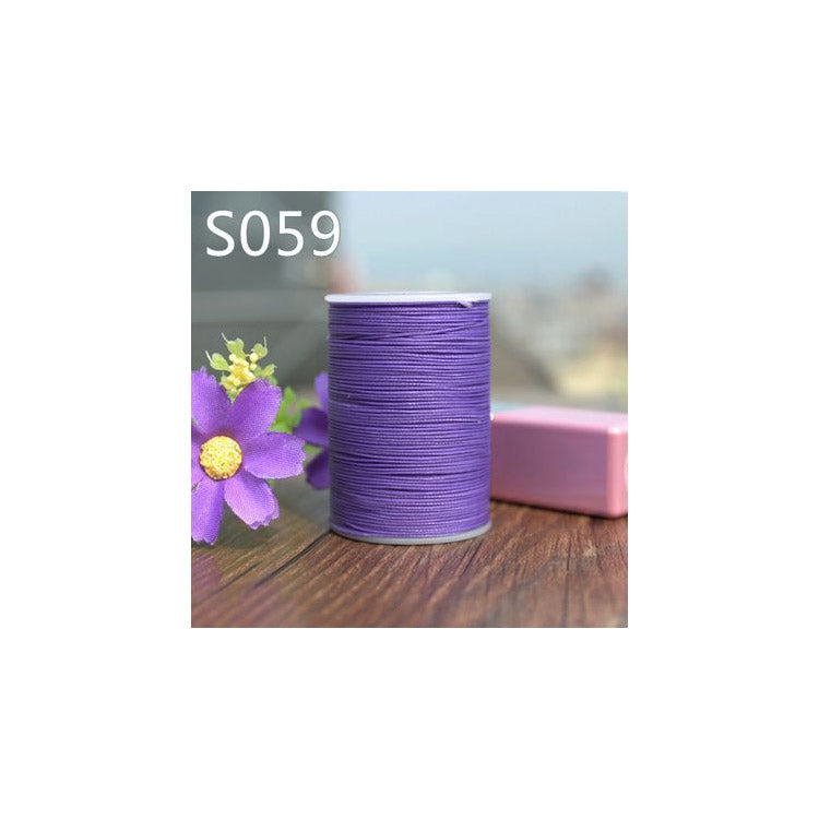 Hilo encerado profesional de 3 hebras, 0,55 mm, 114 m, para coser a mano artículos de cuero