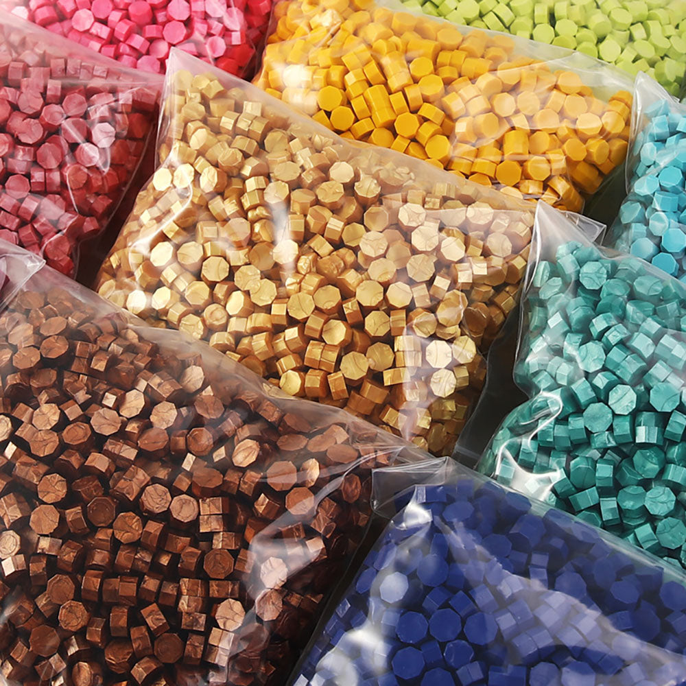 200/600 stück/500g Bunte Versiegelung Siegel Stempel Wachs Perlen Kit Organizer Lagerung