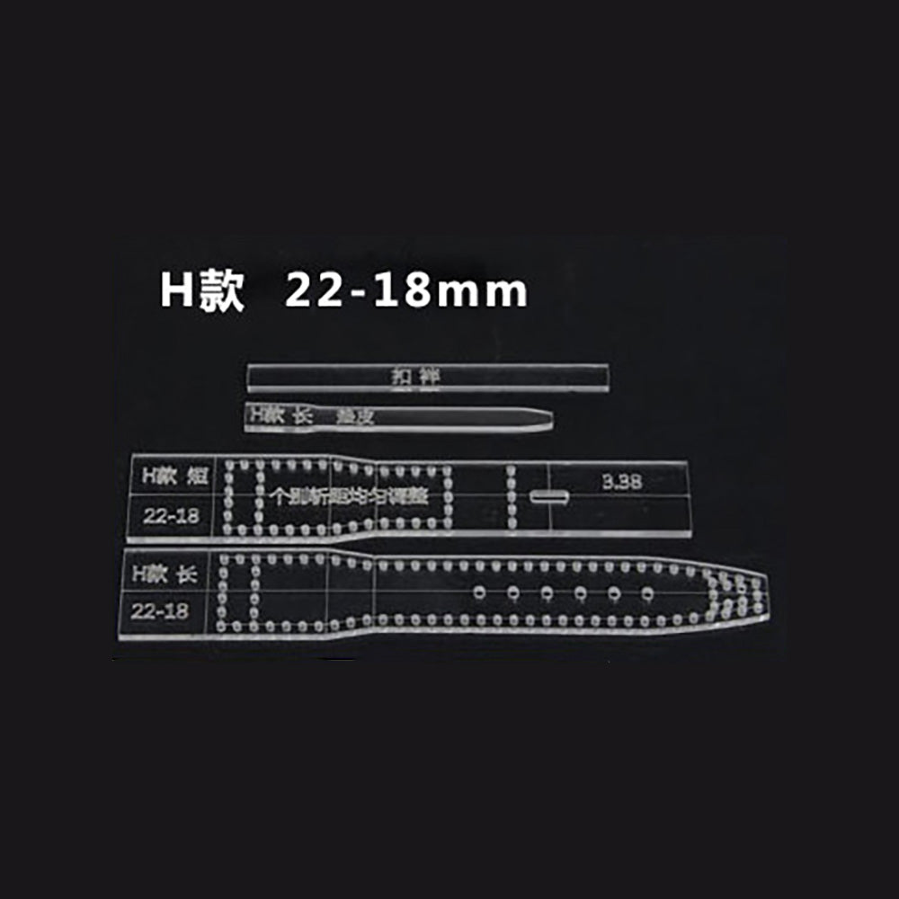 Leder Handwerk Acryl Uhr Strap Band Schablone Vorlage Werkzeug DIY 18/19/20/22mm