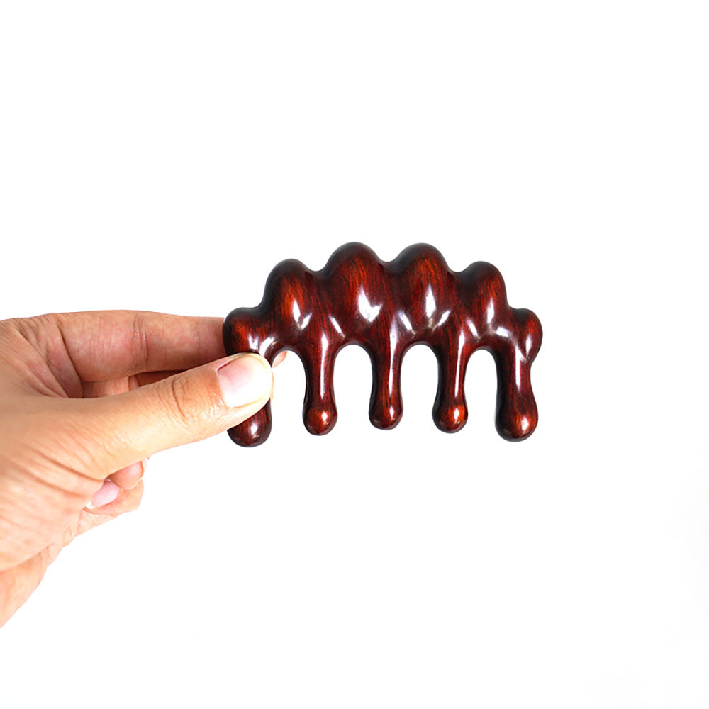 Wood Craft Nature Green Sandalwood Meridians Massage Comb Health Hair Therapy