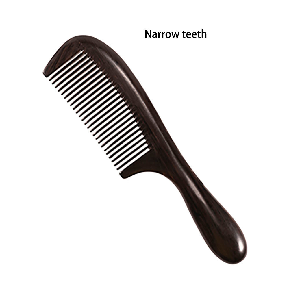Wood Craft Blackwood Traditional Art Spliching Massage Comb Health Hair Therapy