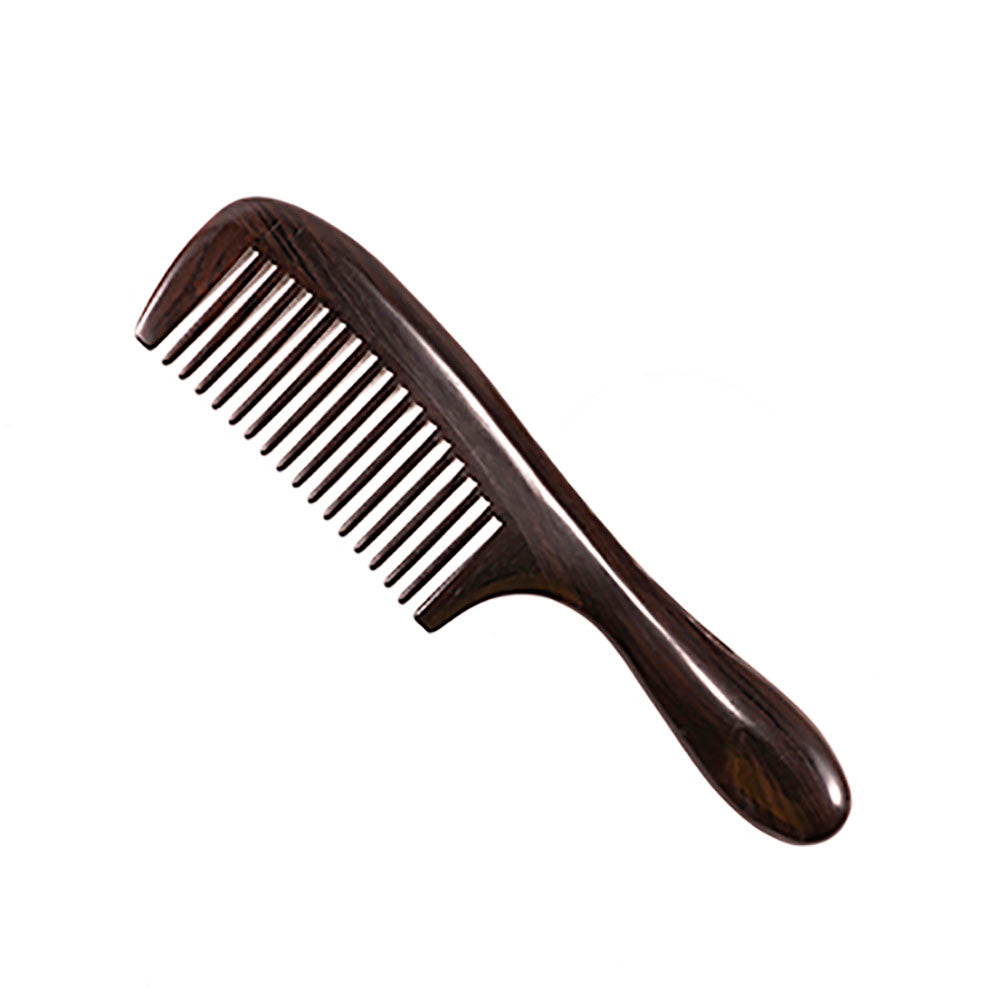 Wood Craft Blackwood Traditional Art Spliching Massage Comb Health Hair Therapy