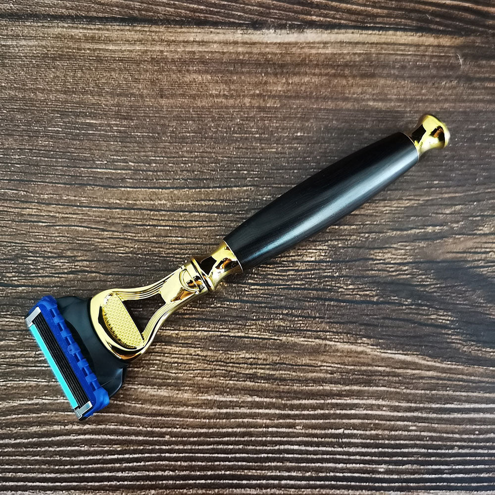 Handgefertigter Rasierer mit Edelholzgriff, passend für Gillette Shaver Fusion 5 Klingen, Geschenk