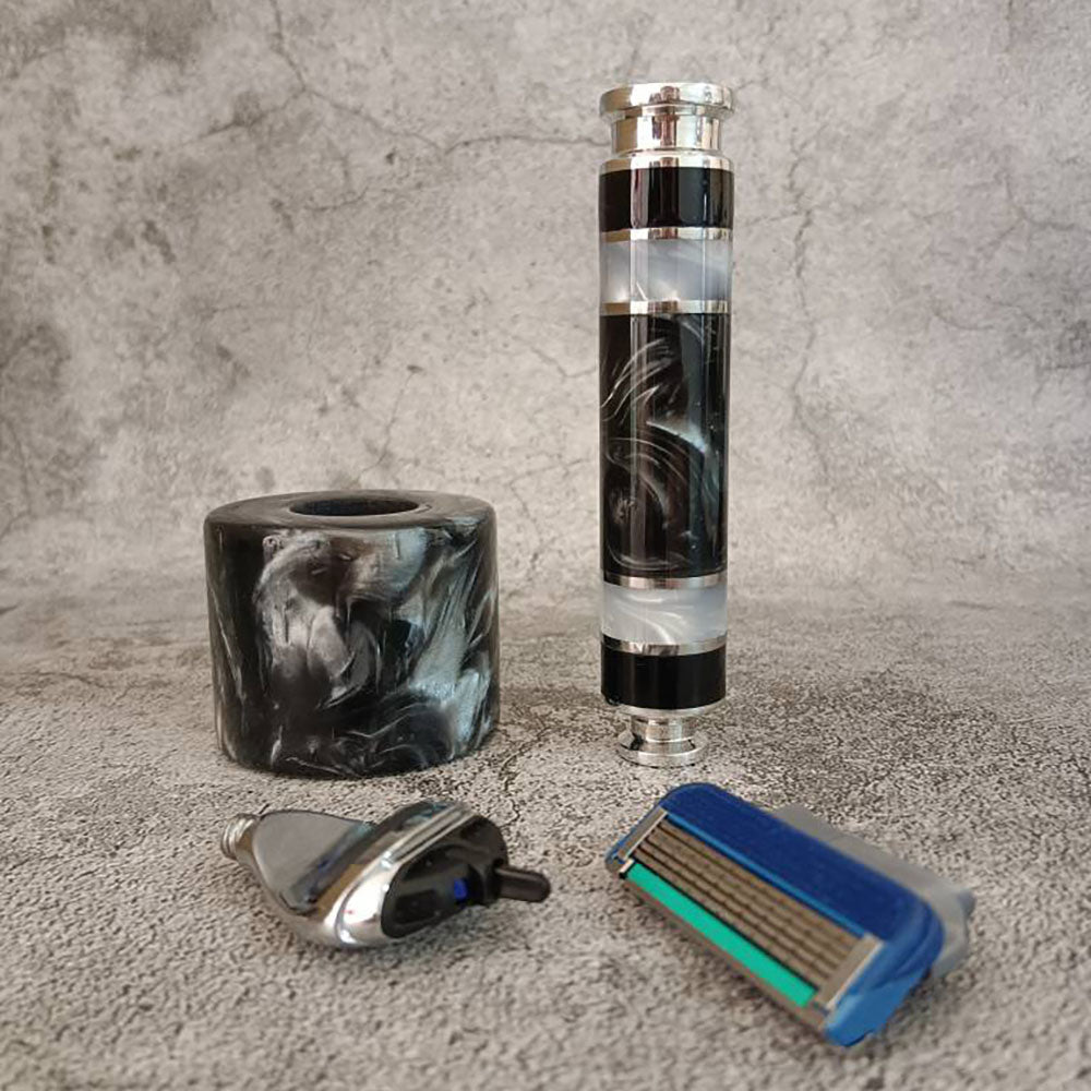 Custom made Resin Art Handle Razor Fit for Gillette Shaver Fusion 5 blades Gift