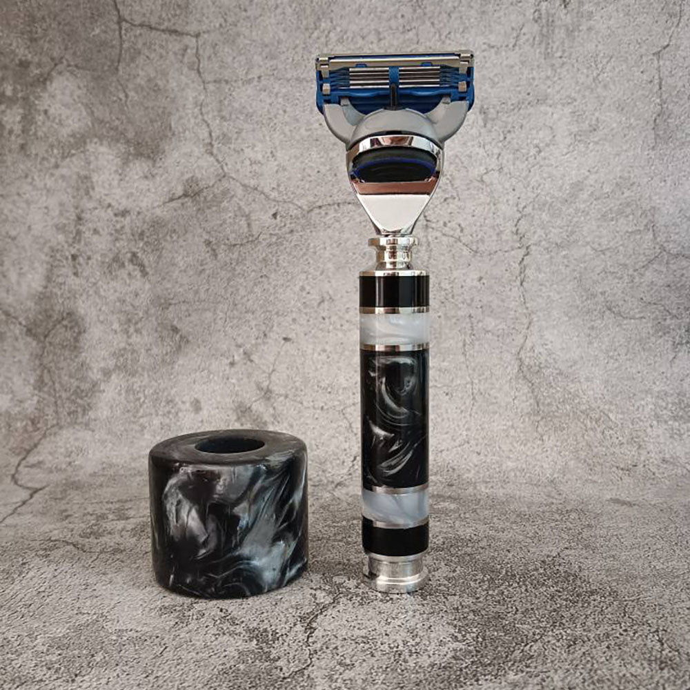 Custom made Resin Art Handle Razor Fit for Gillette Shaver Fusion 5 blades Gift