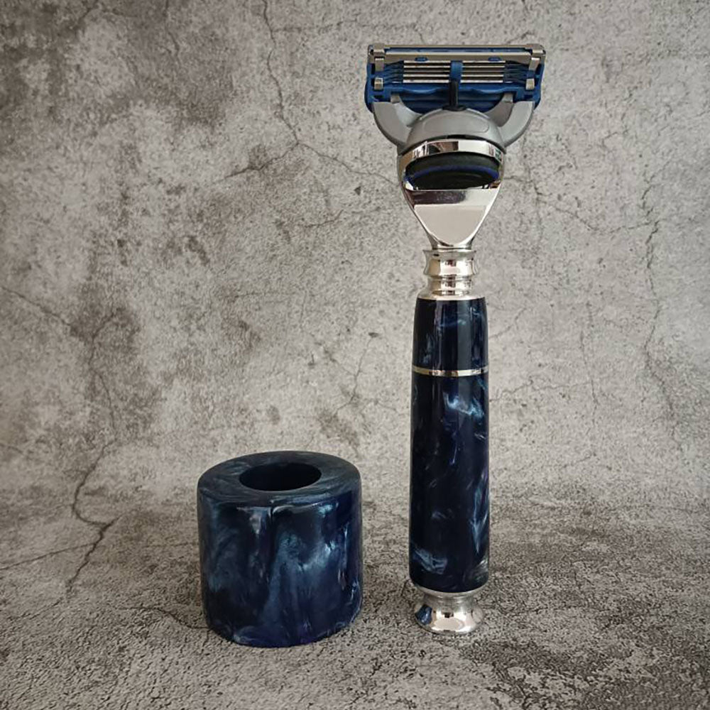 Custom made Resin Art Handle Razor Fit for Gillette Shaver Fusion 5 blades Gift