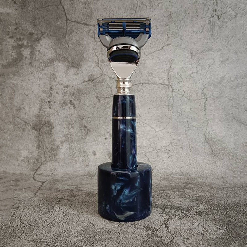 Custom made Resin Art Handle Razor Fit for Gillette Shaver Fusion 5 blades Gift
