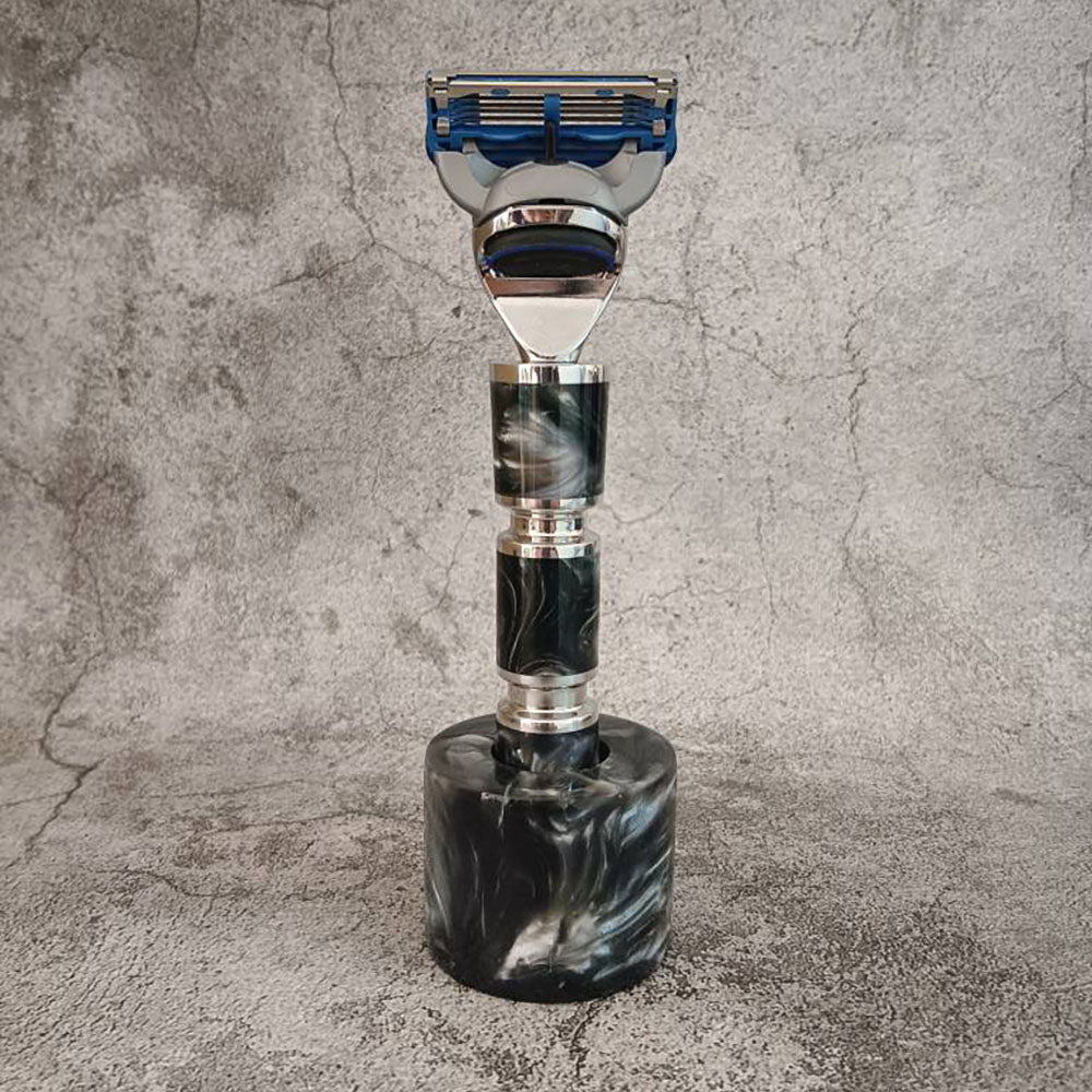 Custom made Resin Art Handle Razor Fit for Gillette Shaver Fusion 5 blades Gift