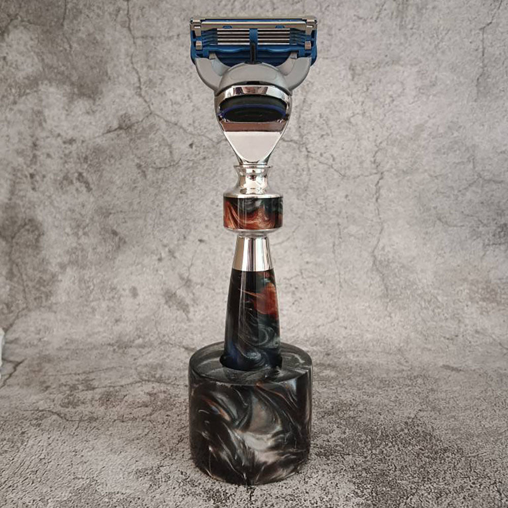 Custom made Resin Art Handle Razor Fit for Gillette Shaver Fusion 5 blades Gift