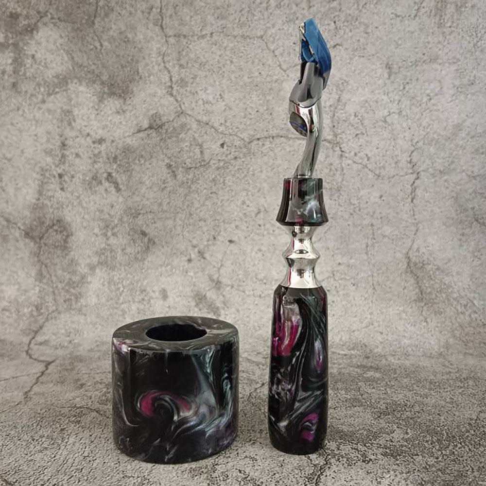Custom made Resin Art Handle Razor Fit for Gillette Shaver Fusion 5 blades Gift