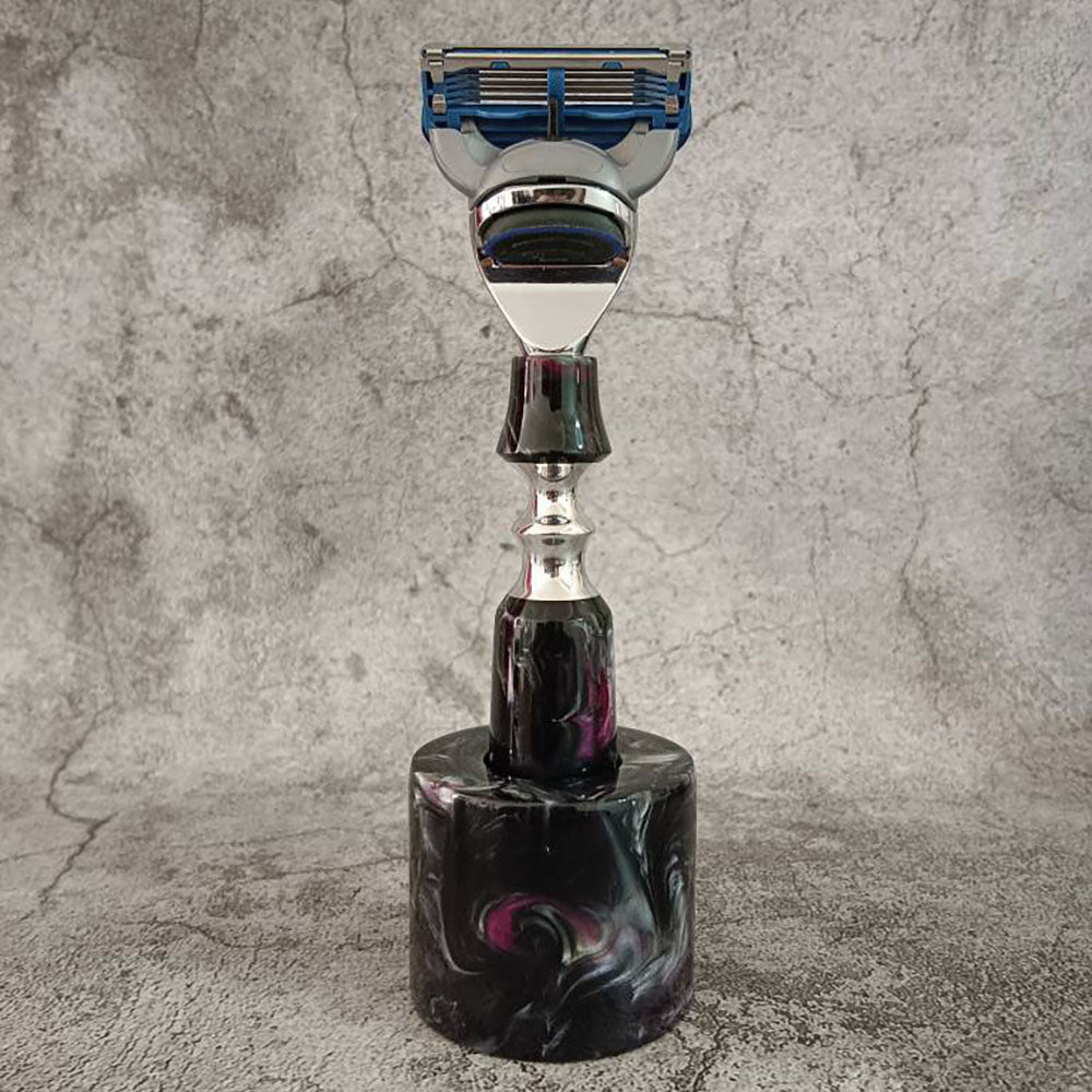 Custom made Resin Art Handle Razor Fit for Gillette Shaver Fusion 5 blades Gift