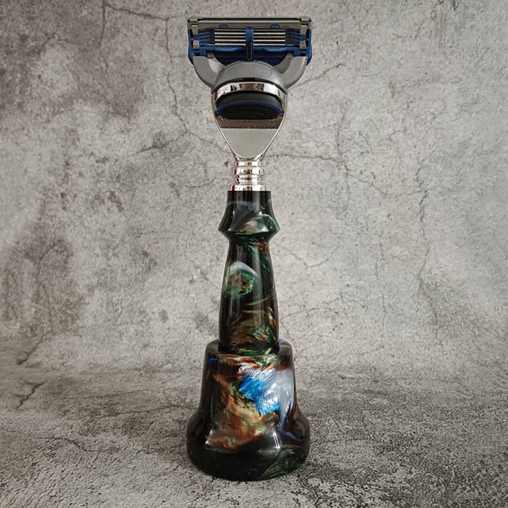Custom made Resin Art Handle Razor Fit for Gillette Shaver Fusion 5 blades Gift