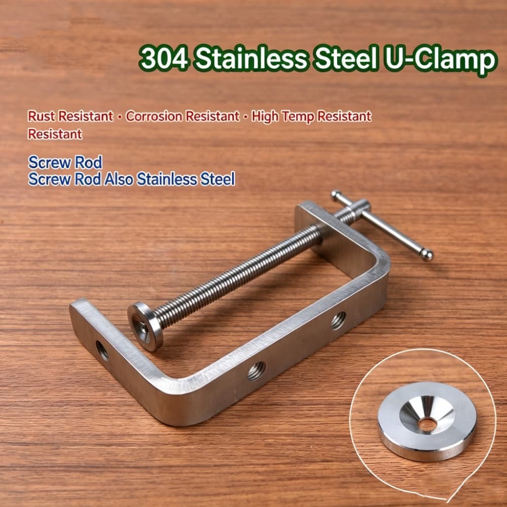 High Quality Stainless Steel G Clamp Leather Craft Woodwork C Joiner DIY Tools