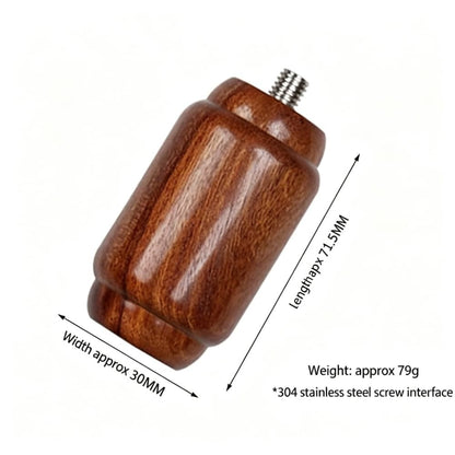Universal Coffee Tamper Wood Handle Replacement M8 M10 Rosewood Blackwood Walnut
