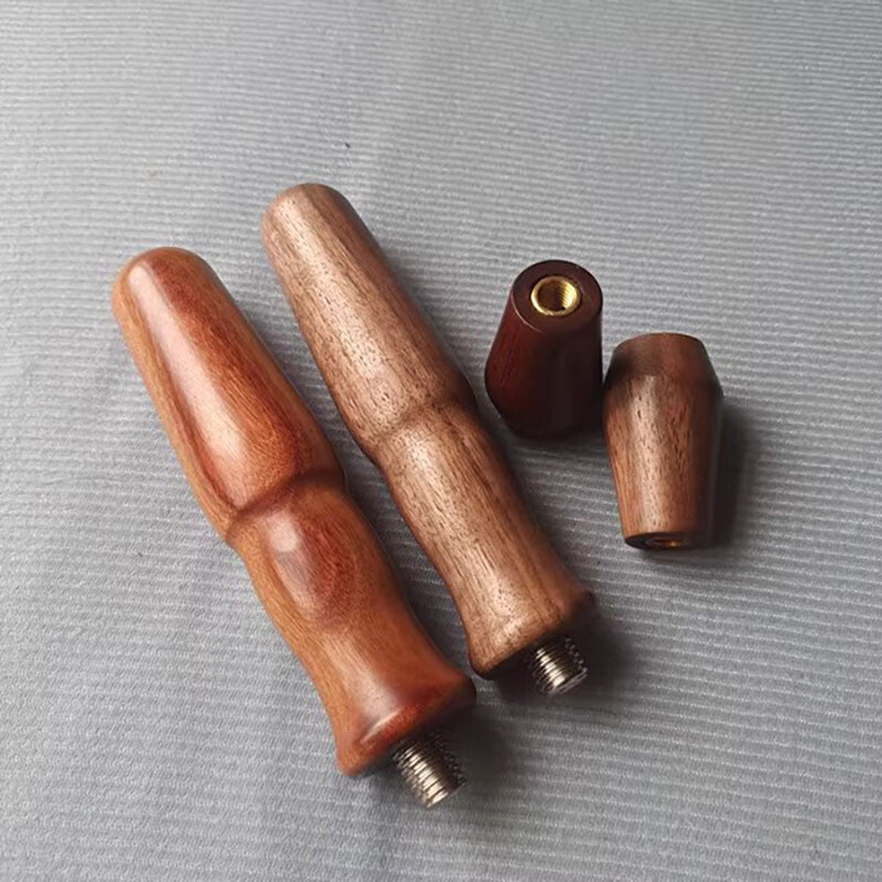 Custom Walnut or African Rosewood Grip DIY Wooden Handle for Espresso Machine